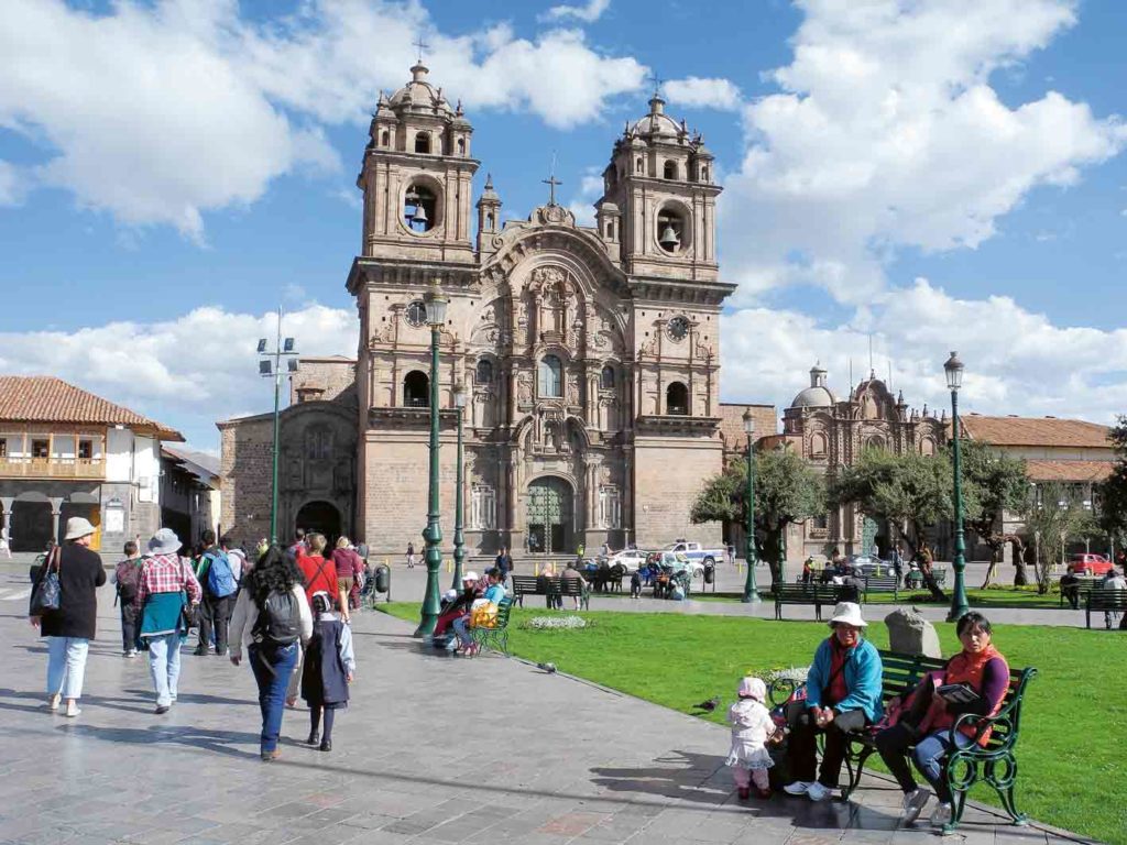 Plaza de Armas in Cuzco, Peru