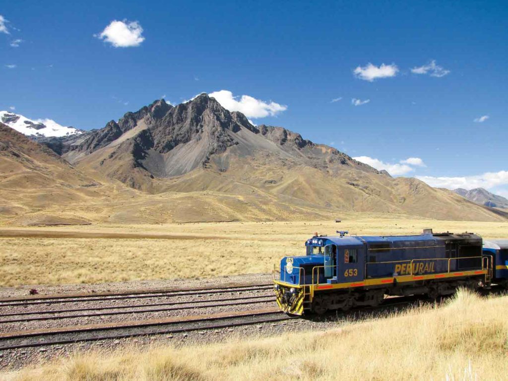 Auf der Zugfahrt von Cuzco nach Puno