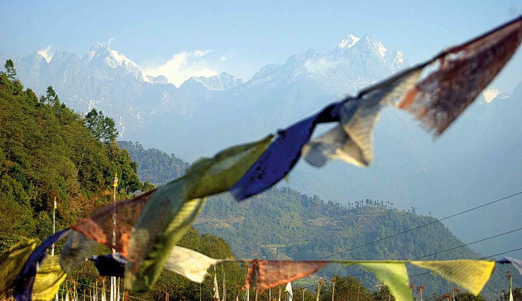 Majestätische Bergwelt in Sikkim: Kanchenjunga, 8586 m, Indien