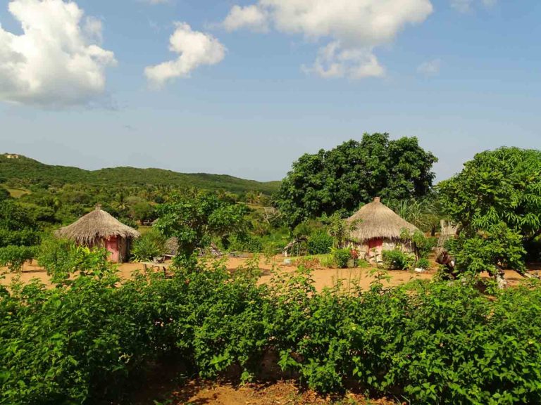 Einfaches Landleben in Mozambique